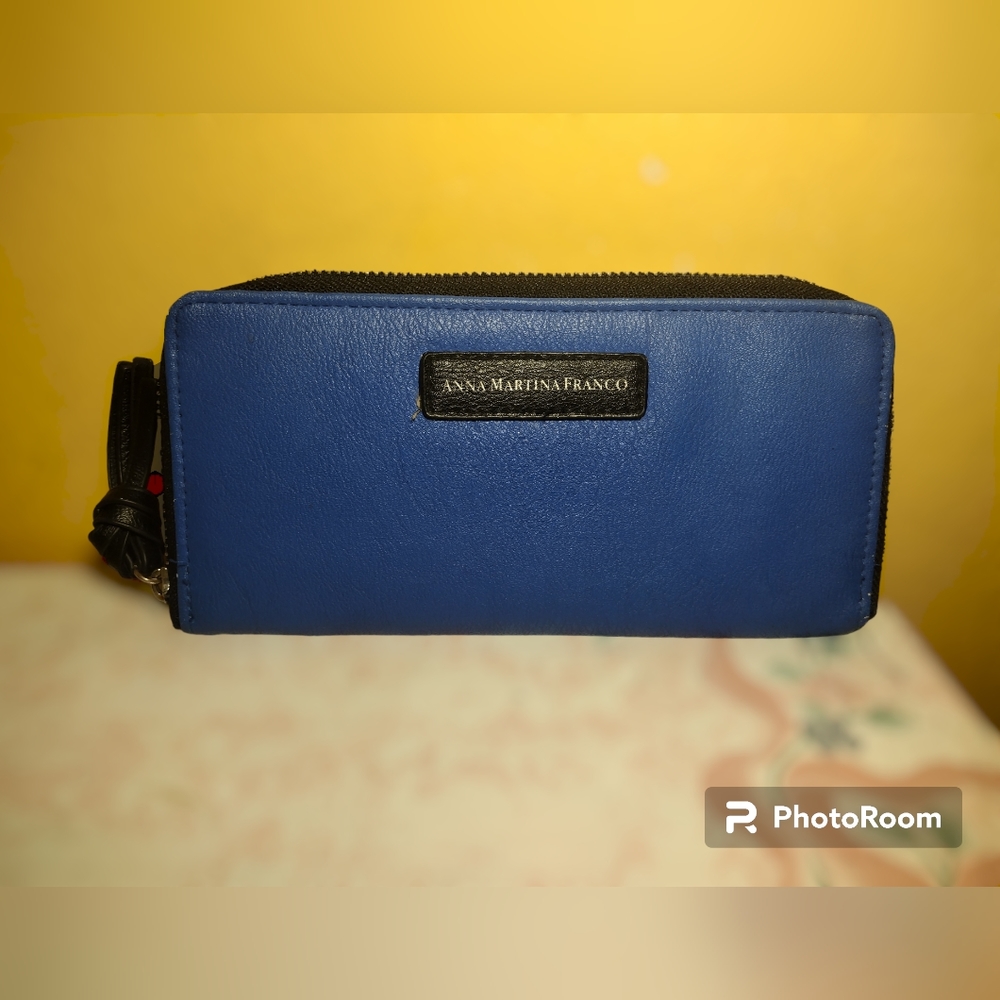 Anna Martina Franco Navy Blue Wallet